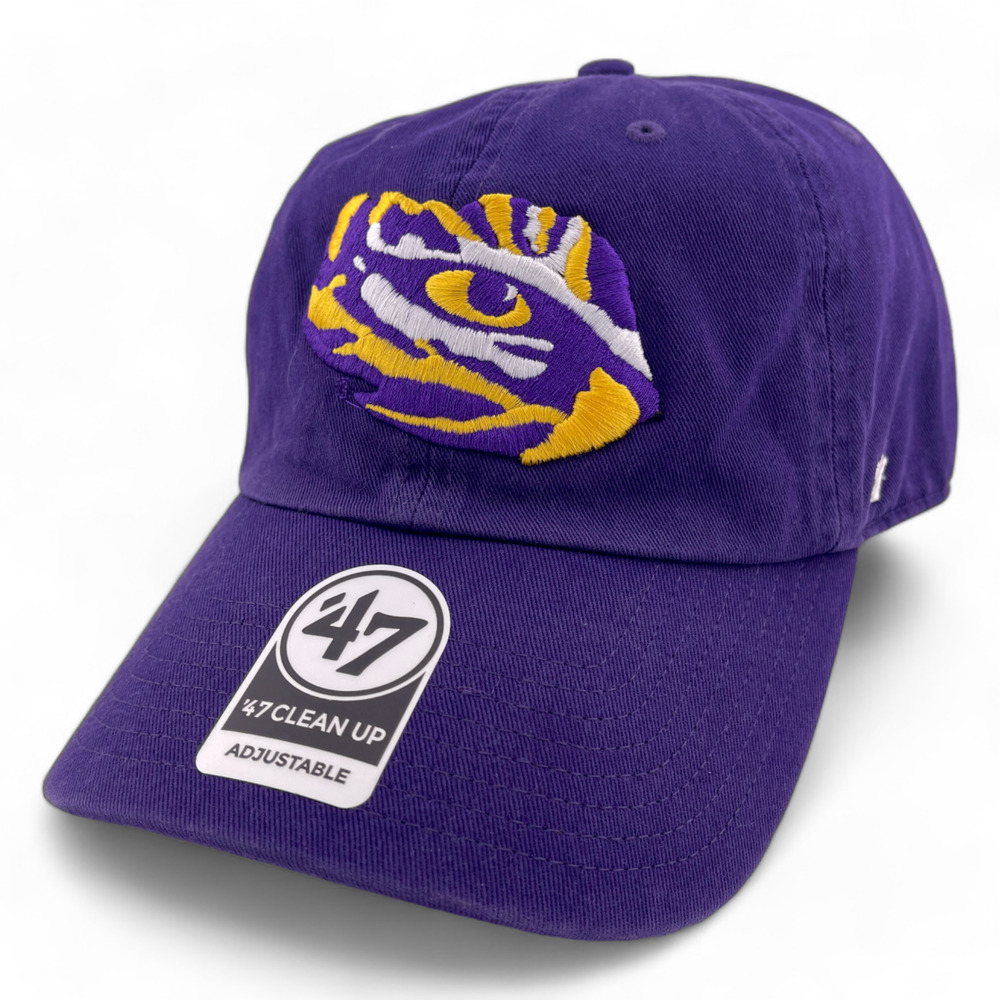 '47 Brand Louisiana State University LSU Tigers Clean Up Adjustable Dad‎ Hat Cap